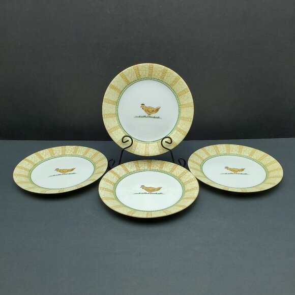 Corelle Other - Corelle Windsor Farm Salad Plates Corning Chicken Hen 7.25" Dessert Plates